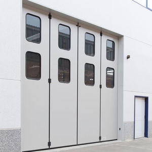 folding doors / galvanized steel / exterior / insulated