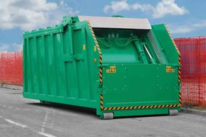 stationary waste compactor