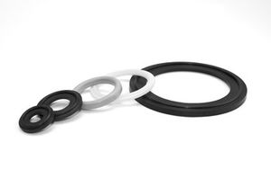 lipped seal / circular / rubber / PTFE