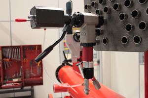 electric beveling machine / pneumatic / portable / pipe