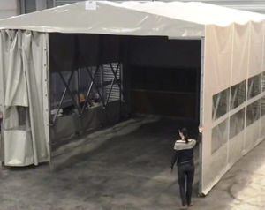enclosed paint booth