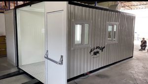 enclosed paint booth