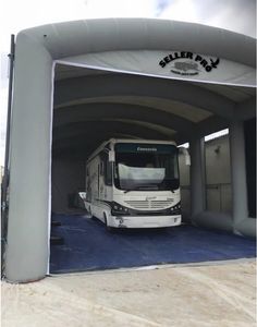 open paint booth