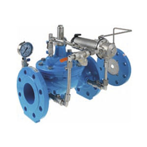 diaphragm valve / hydraulically-operated / flow control / for water