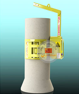 concrete pipe lifting and turning clamp