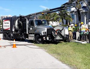 sewer cleaner truck