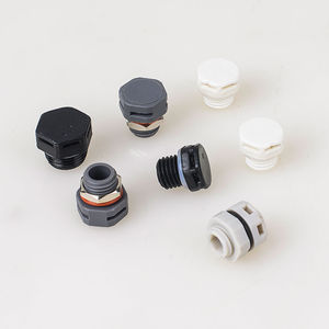 vent plug / hexagonal / threaded / nylon