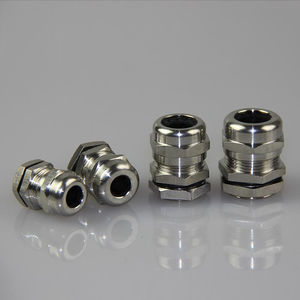 waterproof cable gland / stainless steel / chemical-resistant / hexagonal