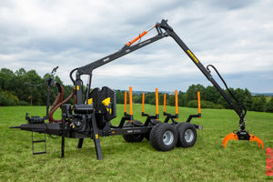 trailer-mounted crane
