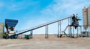 stationary concrete batching plant