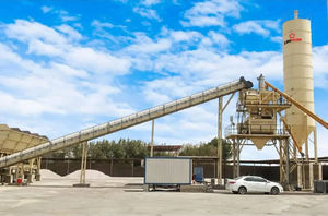 stationary concrete batching plant