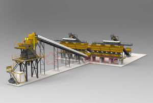 stationary concrete batching plant