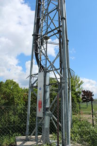 galvanised steel ladder guard