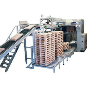 high level infeed palletizer