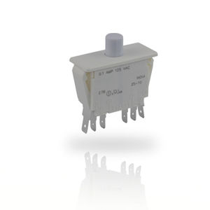 spring pushbutton switch / bipolar / panel-mount / momentary