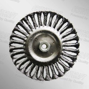 knotted wheel brush