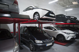 2 levels parking platform