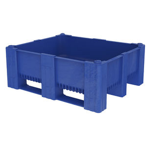plastic pallet box / for the food industry / stacking
