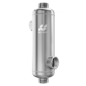 shell and tube heat exchanger / water/water / titanium / compact