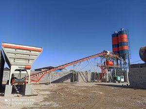 stationary concrete batching plant