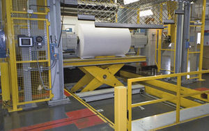 reel loading and unloading system / automatic