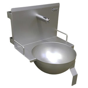 hand washing sink / for the food industry / stainless steel / hygienic