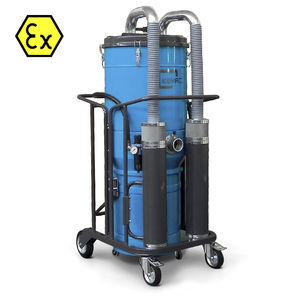 wet and dry vacuum cleaner / pneumatic / industrial / compact