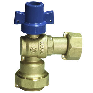 ball valve / manual / for water / brass