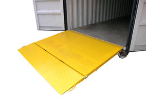 forklift truck loading ramp