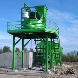 stationary concrete batching plant