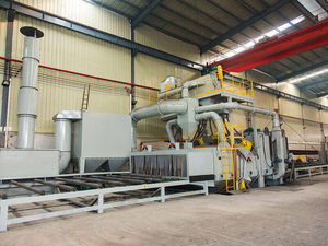 roller conveyor shot blasting machine