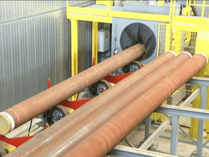 roller conveyor shot blasting machine
