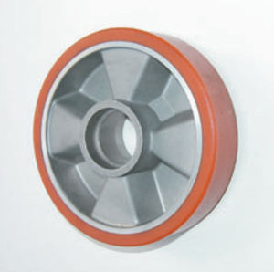 wheel with solid tire / aluminium