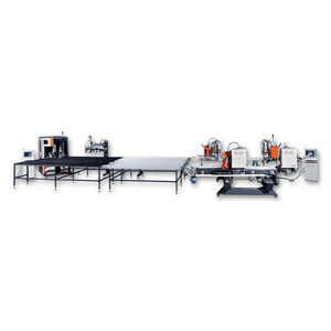 corner welding and cleaning line
