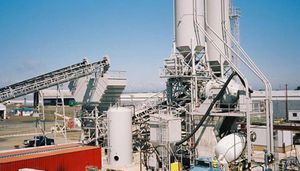stationary concrete batching plant