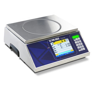 scale with touch screen / with graphic display / benchtop / stainless steel