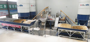 stationary concrete batching plant