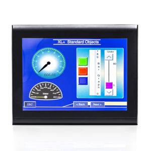 PLC with integrated touch screen HMI