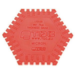 wet film thickness gauge / hexagonal / plastic