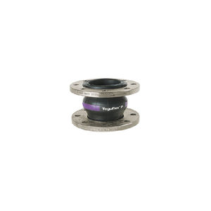 rubber pipe expansion joint / round / flange / for the chemical industry