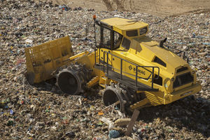 articulated backhoe loader