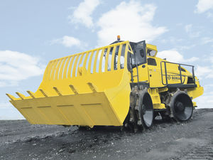 articulated backhoe loader