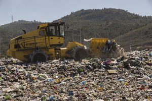 articulated backhoe loader