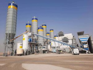 stationary concrete batching plant
