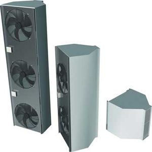 hot air curtain / horizontal / industrial door / with electric heating