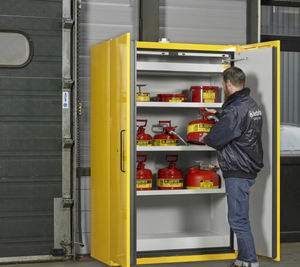 Asecos lithium-ion storage cabinet, 90 Min fire resistant, 5