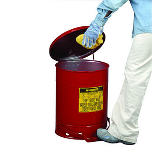 galvanised steel waste container 1