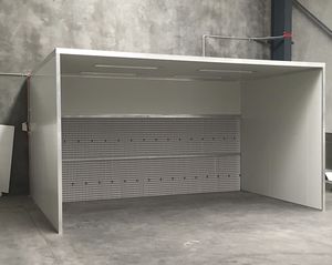 open paint booth