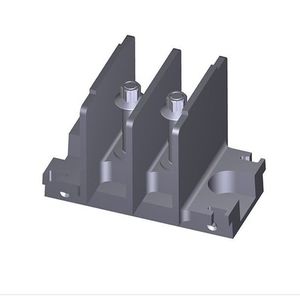 DIN rail-mounted terminal block