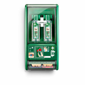 wall-mounted eyewash station